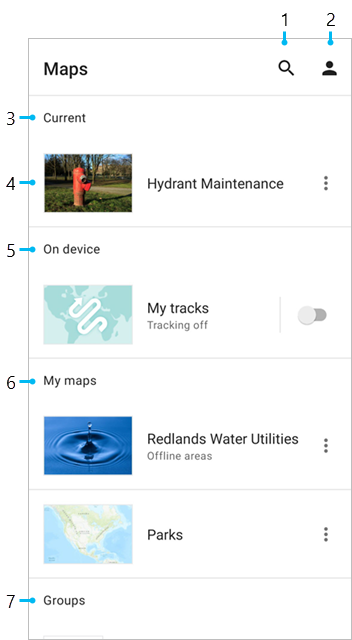 Maps list Maps list